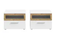Nachtkommode >MAYACUS< 2er Set, 1 Schublade, 1...