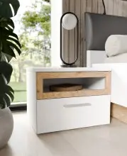 Nachtkommode >MAYACUS< 2er Set, 1 Schublade, 1...