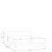 Bettgestell >MAYACUS< Weiss, Eiche Dekor, Liegefl. 180x200cm - 189,2x90x215,1cm (BxHxT)