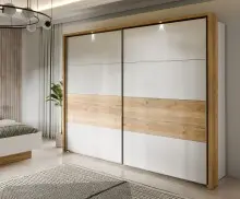 Schwebetürenschrank >MAYACUS< LED, 3 Stangen,...