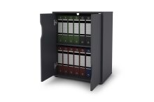 Aktenschrank >BELFAST< 2 Türen, 1 Boden, grifflos, Anthrazit 60 x 76,5, 37cm (BxHxT)