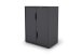 Aktenschrank >BELFAST< 2 Türen, 1 Boden, grifflos, Anthrazit 60 x 76,5, 37cm (BxHxT)