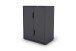 Aktenschrank >BELFAST< 2 Türen, 1 Boden, grifflos, Anthrazit 60 x 76,5, 37cm (BxHxT)