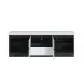Lowboard >CAMPANIA< 2 Türen, 1 Schub, 1 Fach, Alpinweiß / Anthrazit - 180x68x45cm (BxHxT)