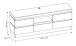 Lowboard >CAMPANIA< 2 Türen, 1 Schub, 1 Fach, Alpinweiß / Anthrazit - 180x68x45cm (BxHxT)