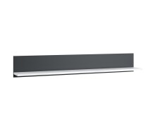Wandboard >CAMPANIA< in Alpinweiß / Anthrazit...