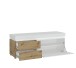 Lowboard >LUCI< 1 Klappe, 2 Schübe, Alpinweiß/Artisan Eiche Dekor - 150x57x48cm BxHxT