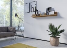 Wandboard >LUCI< in Artisan Eiche Dekor - 160x20x20cm (BxHxT)