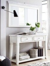 Garderoben-Set >Opus< (2-teilig) in weiss, Kiefer...