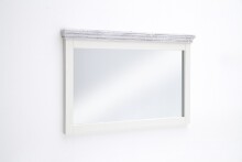 Garderoben-Set >Opus< (2-teilig) in weiss, Kiefer massiv - 124x182x40cm (BxHxT)