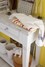 Garderoben-Set >Opus< (2-teilig) in weiss, Kiefer massiv - 121x203x40cm (BxHxT)