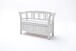 Garderoben-Set >Opus< (2-teilig) in weiss, Kiefer massiv - 124x140x40cm (BxHxT)