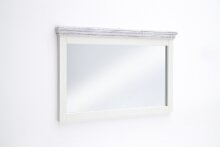 Garderoben-Set >Opus< (2-teilig) in weiss, Kiefer massiv - 125x195x30cm (BxHxT)