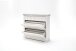 Garderoben-Set >Opus< (2-teilig) in weiss, Kiefer massiv - 125x195x30cm (BxHxT)