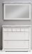 Garderoben-Set >Opus< (2-teilig) in weiss, Kiefer massiv - 125x195x30cm (BxHxT)