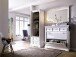 Garderoben-Set >Opus< (3-teilig) in weiss, Kiefer massiv - 190x200x40cm (BxHxT)