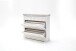 Garderoben-Set >Opus< (3-teilig) in weiss, Kiefer massiv - 190x200x40cm (BxHxT)