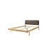 Massivholzbett >Jerik< in Eichefarbig, Fichte massiv - 146,5x89x210cm (BxHxT)