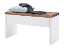 Garderoben-Set >Lisa< (4-teilig) in weiss / Eiche - 185x193x38 (BxHxT)