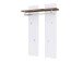 Garderoben-Set >Lisa< (4-teilig) in weiss / Eiche - 185x193x38 (BxHxT)