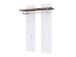 Garderoben-Set >Lisa< (2-teilig) in weiss / Eiche - 185x193x38 (BxHxT)