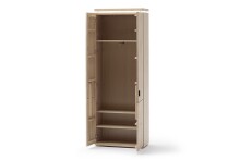 Garderoben-Set >Barceloni< (3-teilig) in bianco - 183x204x38 (BxHxT)