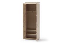 Garderoben-Set >Barceloni< (3-teilig) in bianco - 183x204x38 (BxHxT)