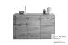 Sideboard >KM-0662< 3 Türen, 2 Schübe, 2 Böden, Wildeiche massiv - 149x89x40cm (BxHxT)
