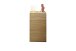 Hochkommode >KM-0662< 1 Tür, 1 Schub, 1 Boden, Wildeiche massiv - 51x89x40cm (BxHxT)