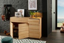 Sideboard >KM-0662< 3 Türen, 2 Schübe, 2 Böden, Kernbuche massiv - 149x89x40cm (BxHxT)