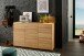 Sideboard >KM-0662< 3 Türen, 2 Schübe, 2 Böden, Kernbuche massiv - 149x89x40cm (BxHxT)