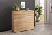 Kommode >KM-0663< 2 Türen, 1 Schub, 1 Boden, Kernbuche massiv - 100x91x40cm (BxHxT)