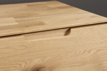 Sideboard >KM-0663< 3 Türen, 2 Schübe, Kernbuche massiv geölt - 149x91x40cm (BxHxT)