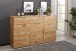 Sideboard >KM-0663< 3 Türen, 2 Schübe, Kernbuche massiv geölt - 149x91x40cm (BxHxT)