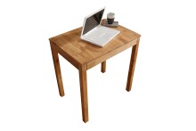 Esstisch >TI-0650< in Wildeiche massiv geölt - 50x75x70cm (BxHxT)