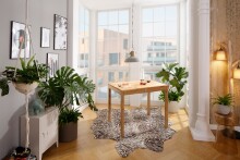 Esstisch >TI-0650< ib Wildeiche massiv geölt - 110x75x70cm (BxHxT)