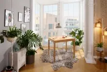Esstisch >TI-0650< ib Wildeiche massiv geölt -...