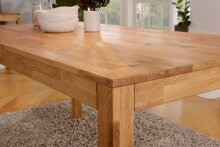 Esstisch >TI-0650< in Wildeiche massiv geölt  - 160x75x85cm (BxHxT)