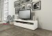 TV-Board >Burrata< in Weiß Hochglanz - 130x36,2x45cm (BxHxT)