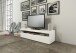 TV-Board >Burrata< in Weiß Hochglanz - 130x36,2x45cm (BxHxT)