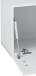 TV-Board >Corona< in Weiß / Schiefer Nachbildung - 240x51,5x45cm (BxHxT)