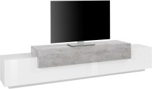 TV-Board >Corona< in Weiß / Beton Nachbildung...