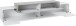 TV-Board >Corona< in Weiß / Beton Nachbildung - 240x51,5x45cm (BxHxT)