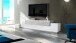 TV-Board >Corona< in Weiß / Beton Nachbildung - 240x51,5x45cm (BxHxT)