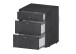 Rollcontainer >Desenzano< in Schiefer Nachbildung - 47x61,5x45 (BxHxT)