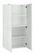 Aktenschrank >Desenzano< in Weiß Hochglanz - 70x140x35cm (BxHxT)