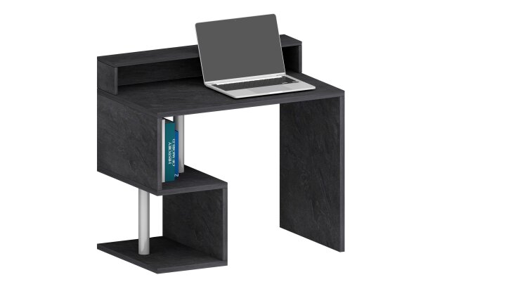 Schreibtisch >Esse Angolo< in Schiefer Nb. - 100x92,5x50cm (BxHxT)