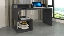 Schreibtisch >Esse Angolo< in Schiefer Nb. - 140x92,5x50cm (BxHxT)