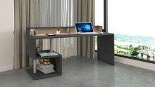 Schreibtisch >Esse Angolo< in Schiefer Nb. - 180x92,5x60cm (BxHxT)