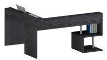 Eckschreibtisch >Esse Angolo< in Schiefer Nb. - 160x92,5x60cm (BxHxT)